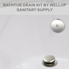 Wellup Brushed Bathtub Tub Drain Conversion Kit Assembly, Tub Drain