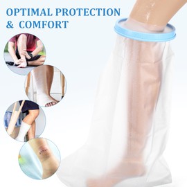Ipetboom Leg Cast Cover Reusable Foot Protector for Fit Ankle Leg Cast Cover for Comfortable and Secure Protection
