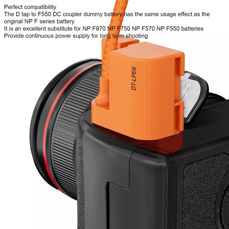 Type C to NP F550 F570 F970 Dummy Battery DC