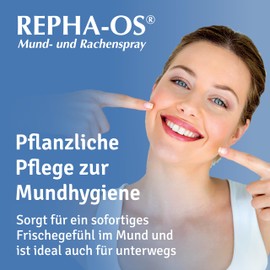 REPHA-OS Mund- und Rachenspray - zur begleitenden Pflege bei entzündlichen und infektiösen Reizungen des Mund- und Rachenraumes - 1 x 12 ml