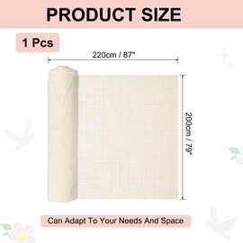 sourcing map Non Slip Couch Cushion Pad, 220 x 200cm Plastic Couch Cushion Gripper Anti Slip Sofa Mattress Grip Keep Bed Support Pad from Sliding for Sofa, Chair, Mattresses, Beige