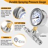 730-397 Spraying Pressure Gauge Assembly 1/4" NPT Threads Fit for