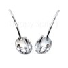 Happy Spring Wall Hanging Hooks Silver Large (Double Hook Shape,