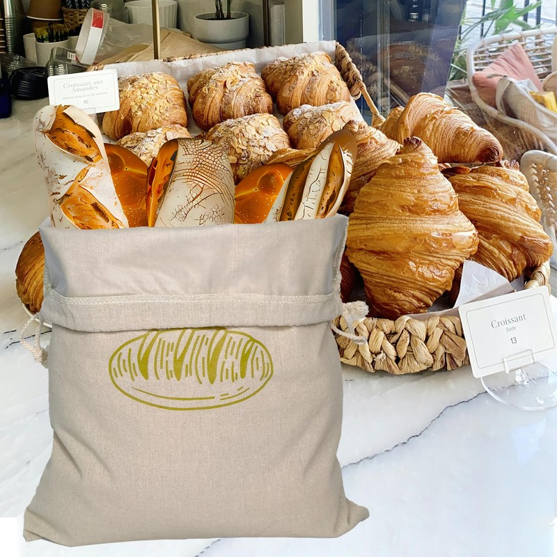 SEABABOO Linen Bread Bag 30 x 40 cm and Long