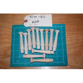 3-1/2" Unfinished Hardwood Shaker Peg - Coat hanger rack 12pc Packs Lot #SP01