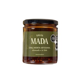 Salsa MADA | Salsa Macha Artesanal de Chile Morita Ahumado 260g | Salsa Picante Gourmet con Cacahuate y Ajonjolí Tostados | Hecha a Mano en México | Sin Conservadores ni Colorantes | Picor Medio