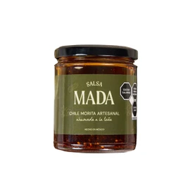 Salsa MADA | Salsa Macha Artesanal de Chile Morita Ahumado 260g | Salsa Picante Gourmet con Cacahuate y Ajonjolí Tostados | Hecha a Mano en México | Sin Conservadores ni Colorantes | Picor Medio