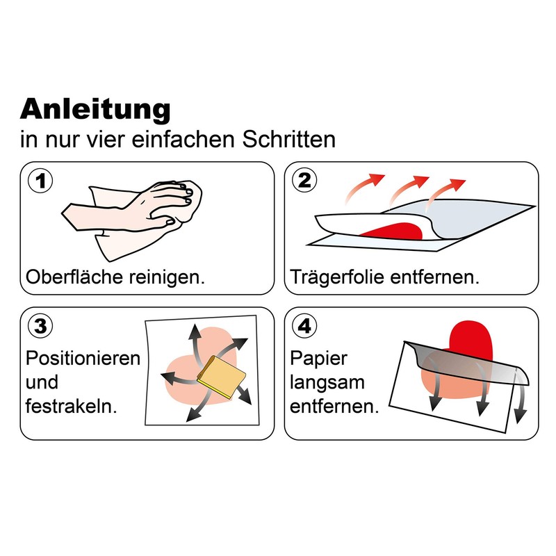 Finest Folia Front Windshield Sticker Front Windscreen Sticker Heartbeat Black