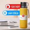 GENDLTHIJ Stainless Steel Insulated Tea Infuser Bottle, Vacuum Insulated Water