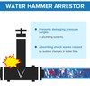 (2-Pack) Yqimtion Water Hammer Arrestor Washing Machine, 3/4 Inch Swivel