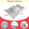 Upgrades Half Griddle for Ninja FlexFlame Grills, Stainless Steel Sizzle
