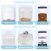 Elevon Automatic Cat Feeder, Gravity Food and Water Dispenser Bowl