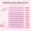 Parriparri Individual Lashes 200 Pcs Cluster Lashes Natural 10D DIY
