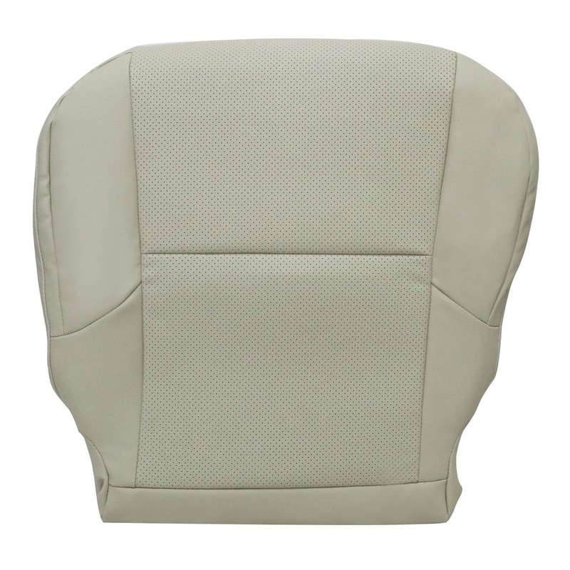 Priprilod Tan Perforated Leather Driver Side Bottom Replacement Seat Cover