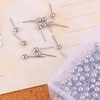 Yalis Push Pins Map Tacks 1/8-Inch Retro Metallic Color Beads