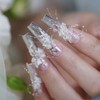 LIFOOST Flower Silicone Nail Molds Carving Template Floral Casting Molds