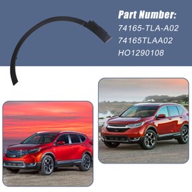 XQSMWF Front Left Driver Side Wheel Fender Molding Trim Fender Flare Trim Compatible with Honda CR-V 2017-2022 Replace 74165-TLA-A02 74165TLAA02 HO1290108