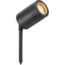 Knightsbridge GU10SPIKEBK Black Lightweight Spike Light, Aluminium, GU10, 35 W