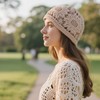 Pemilosci Handmade Crochet Bohemian Beanie Sun Summer Hat Skull Cap