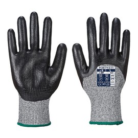 Portwest Cut Nitrile Foam Glove, Small, Black