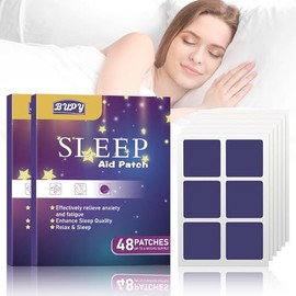96 Parches para Dormir,Naturales, Aliviar la Fatiga Física y la Ansiedad, Parches de Acción Rápida para,Ayudar a Dormir Para Hombres y Mujeres (96... 