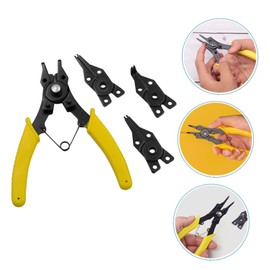 DOITOOL Internal External Circlip Pliers Spring Clamp Tool Set Large Small Pliers Metal Plier Home Mechanics