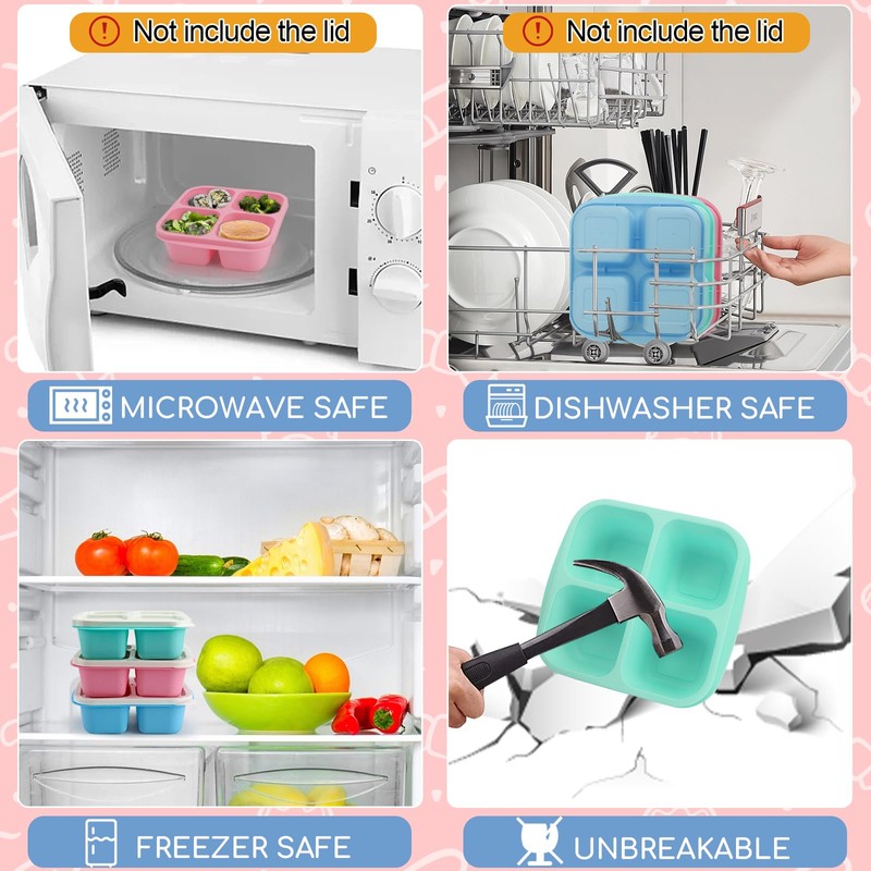 Shopwithgreen Bento Box Lunch Boxes, Snack Box Containers for Kids