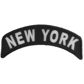 New York Patch - 4x1.75 inch. Embroidered Iron on Patch