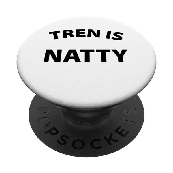 Tren Is Natty Funny Bodybuilding Design Gym Workout Muscular PopSockets