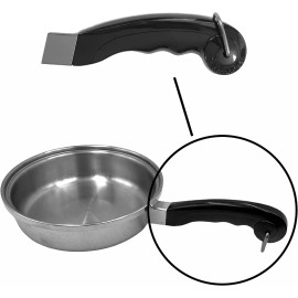 Saladmaster V Versa Tec Long 7" Removable Handle Black For Saucepan Skillet Pot