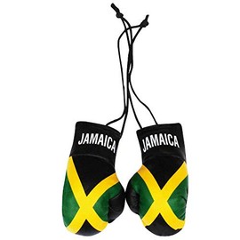 Jamaican Flag Mini Boxing Gloves for the Car or Home