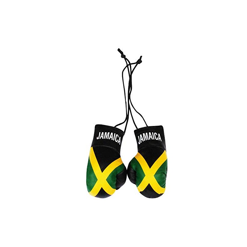 Jamaican Flag Mini Boxing Gloves for the Car or Home