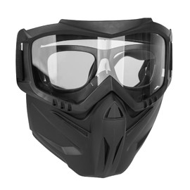 Goggles with Face Cover | Safety Goggles | Motorcycle Goggles with Face Cover Dirt Bikes ATV Eyewear Anti-UV Adjustable Protective Glasses for Riding Motorbike