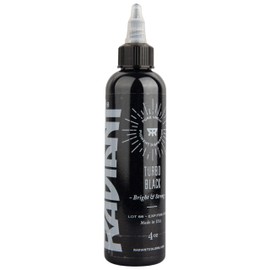 Radiant Colors - Tattoo Turbo Black Color Tattooing and Shading Real Human Skin 1oz Bottle