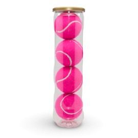 PRICE Tube of 4 Pink Tennis Balls (2 x 4 Pink Balls)