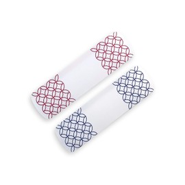 Medium Oshinobuto Wash Reusable Chopsticks Cover (2, Red White Blue White)