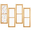 Chunful Pack Chicken Wire Wooden Frame Unfinished Wood Window Frame