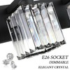 Aipsun Black Vanity Light Bathroom Lighting Fixtures 3 Light Crystal