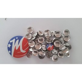 100 Buttons to Cover - Made in USA - Self Cover Buttons with flat backs - size 24