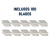 AccuTec Pro Steel Single Backed Edge Razor Utility Blades -
