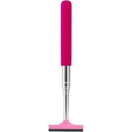 Limpiaparabrisas Retráctil para Espejo Retrovisor para Coche Herramienta de Limpieza de Espejo Limpiador de Niebla Herramienta de Limpieza (Rosa roja)