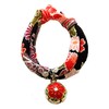 Collar: Cat collar, cat bell charm (fireworks black, plum red),
