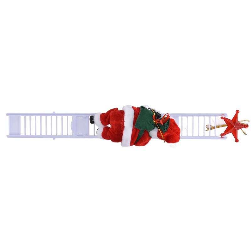 Electric Santa Claus Toy Black Race Climbing Christmas Tree Decorations