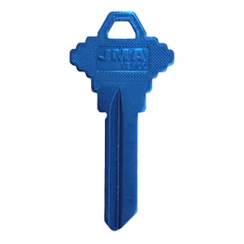 JMA SLG-4.AM Aluminum Key Blank Replacement for Schlage SC4 DK Blue (10-Pack)