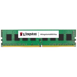 キングストンテクノロジー Kingston Kingston Desktop PC Memory, DDR4, 3200MT/S, 16GB x 1, Non-ECC, Unbuffered DIMM CL22, KCP432NS8/16, 100% Compatible