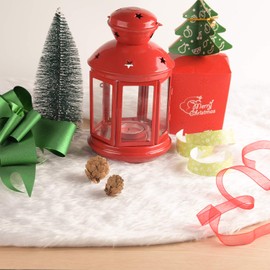 TUPARKA 78cm Christmas Tree Skirt Snow White Plush Skirt Xmas Home Decoration Tree Skirts for Christmas Decorations