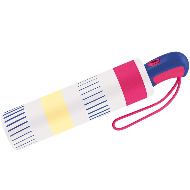 Esprit Easymatic Light Summer Stripes Pocket Umbrella, Bright