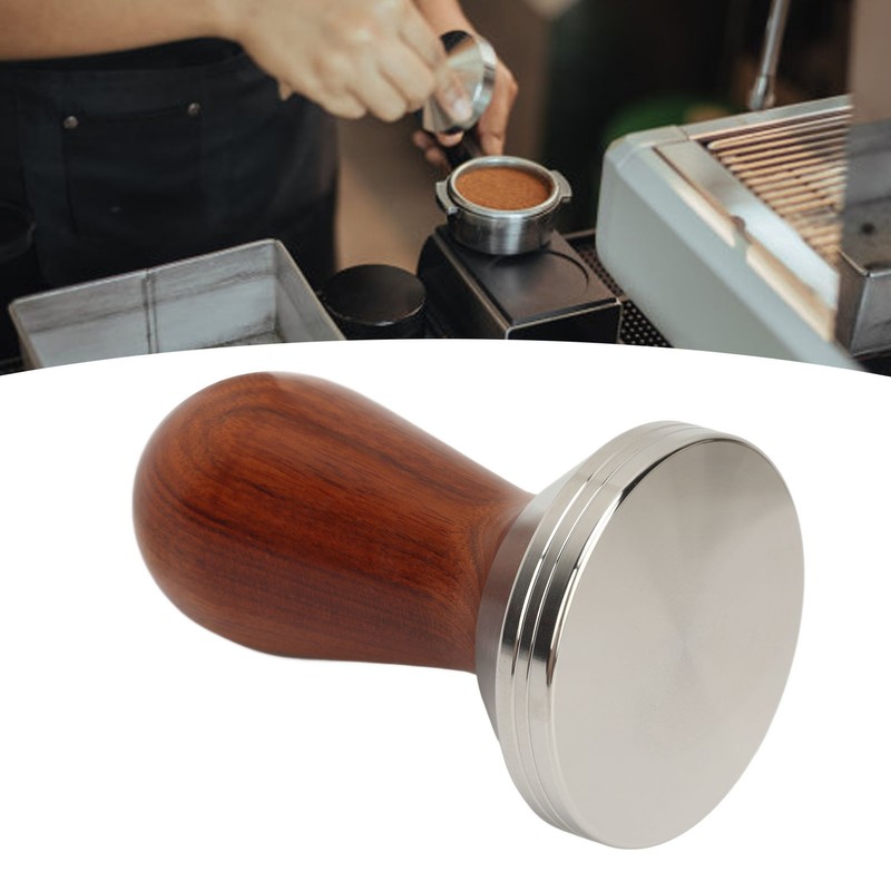 Coffee Tamper with Wooden Handle Detachable Comfortable Grip Easy To