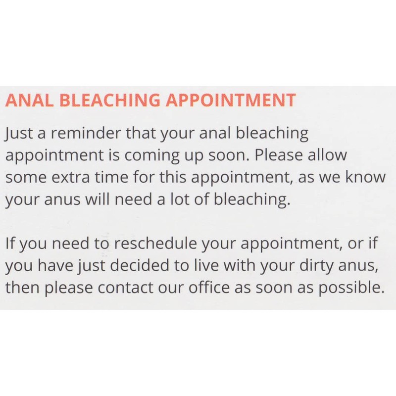 Crazy Novelty Guy (25-Pack) Bulk Prank Postcards - Anal Bleaching