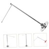 SEWACC Metal Desktop Flagpole Sturdy Flag Base Stand for Home